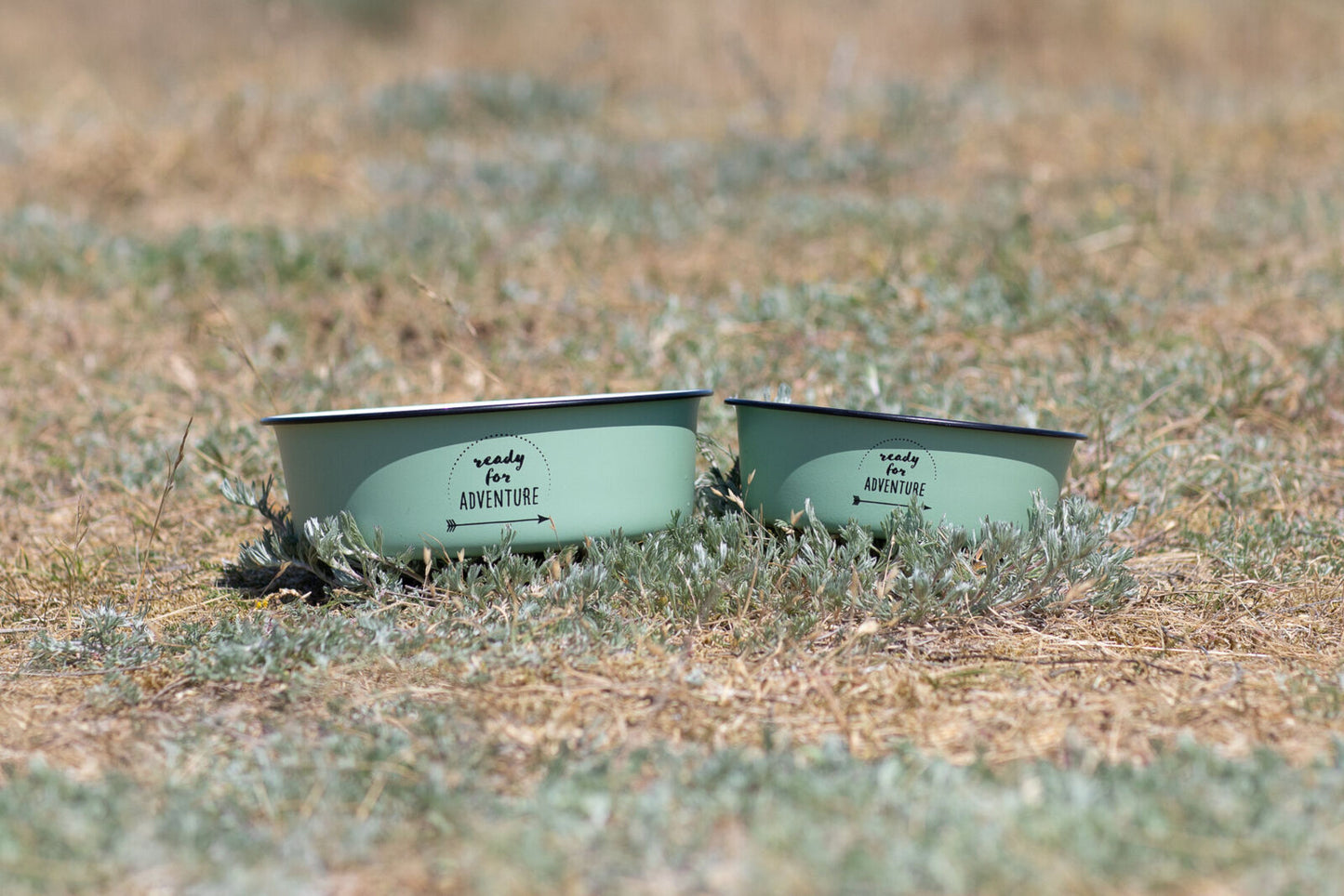 Napf, Emaille/Edelstahl, grün