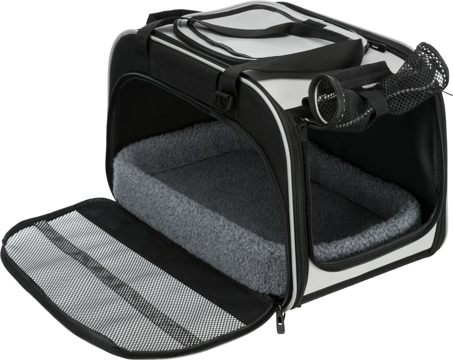 Wohn- und Transporttasche Valery, 29×31×49cm, schwarz/grau