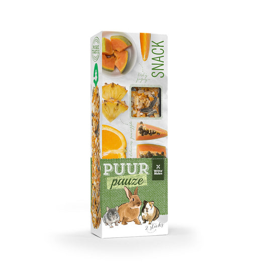 3X Puur Sticks Orangen/Papaya Nager