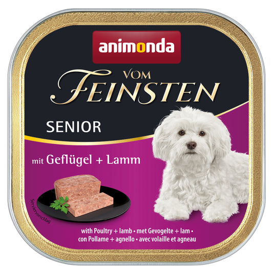 22x150g Vom Feinsten Senior mit Geflügel und Lamm