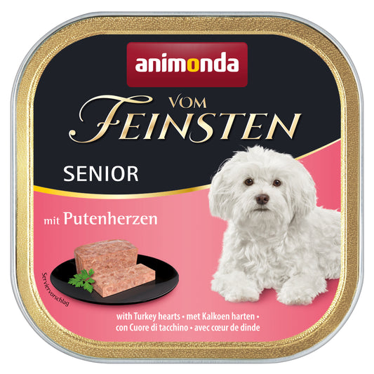 22x150g Vom Feinsten Senior mit Putenherzen