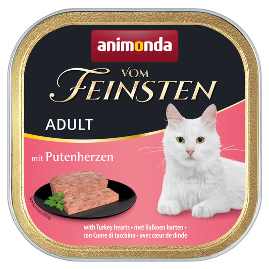 32x100g Vom Feinsten Adult mit Putenherzen