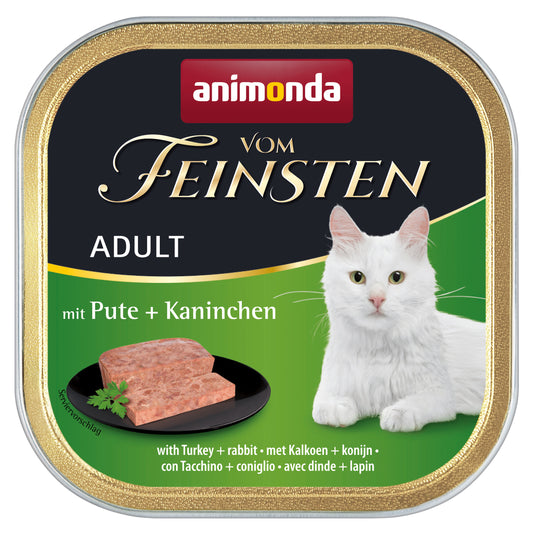 32x100g Vom Feinsten Adult mit Pute+Kaninchen