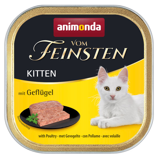 32x100g Vom Feinsten Kitten mit Geflügel