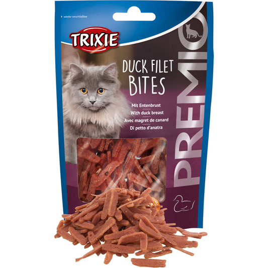 6x Premio Duck Filet Bites, Ente, 50g