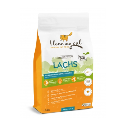 Katze Trockenfutter Lachs 1,2Kg