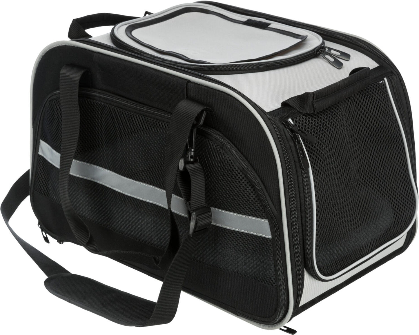 Wohn- und Transporttasche Valery, 29×31×49cm, schwarz/grau
