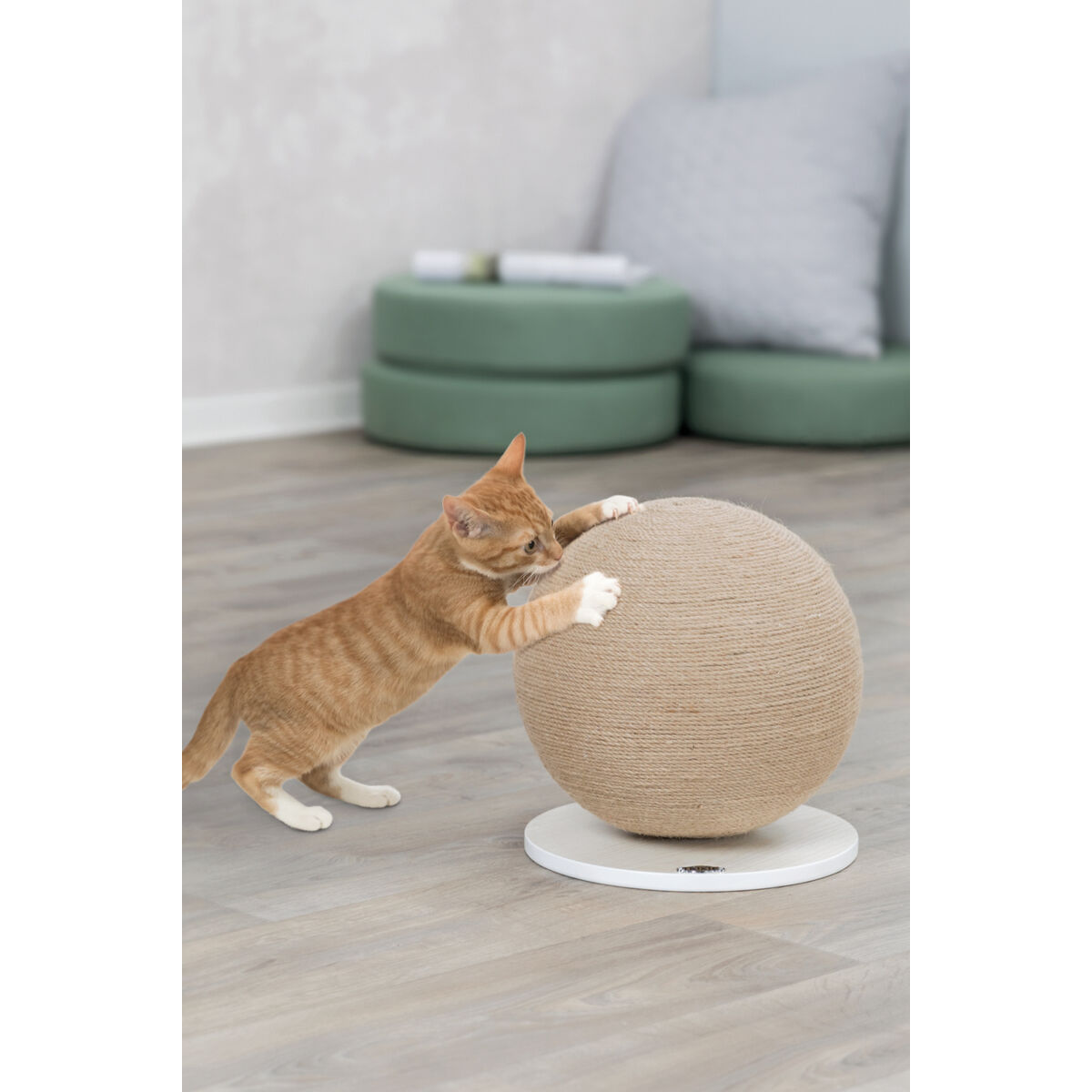 Kratzball auf Platte